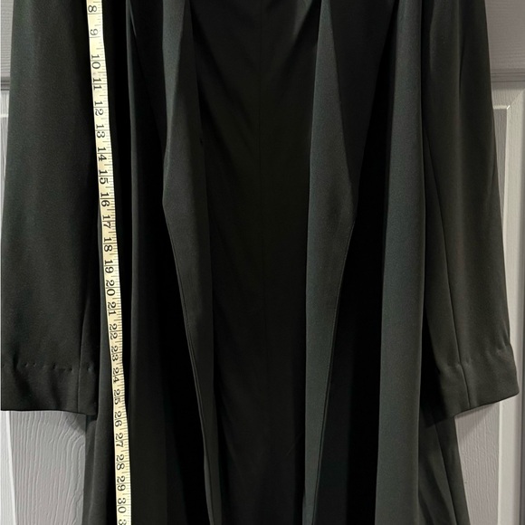 Double breasted open front fully lined long cardigan/ coat dress. - Picture 5 of 8